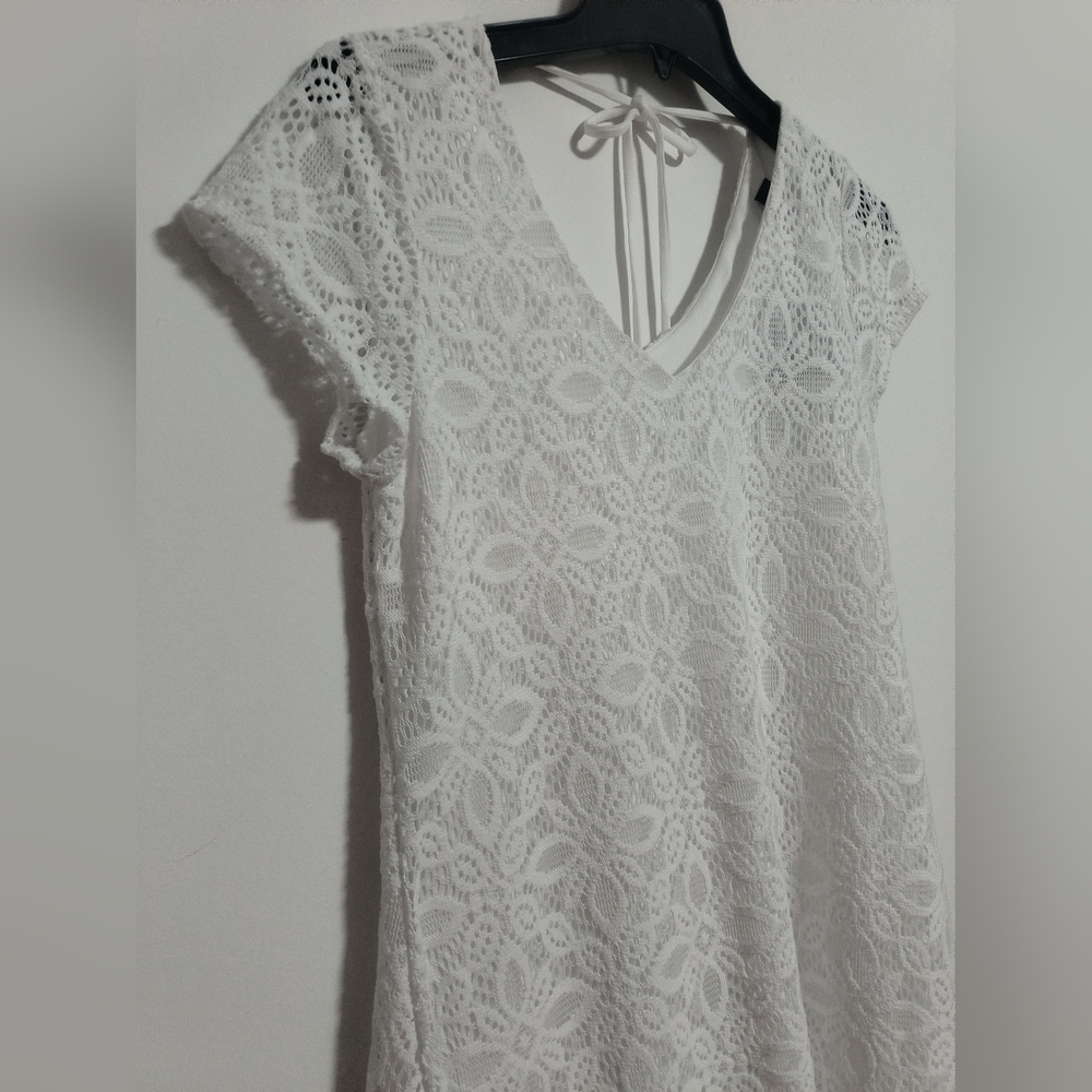 [5 x $20] New White Lace Mini Dress / Size S - Picture 3 of 9